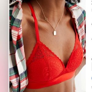 Aerie Real Power Wireless Push Up Paisley Lace Bra 🌺🌺